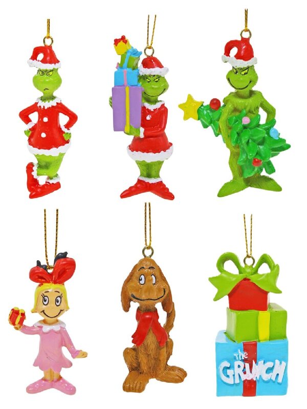 Assorted Officially Licensed The Grinch Christmas Tree Ornaments | 70mm