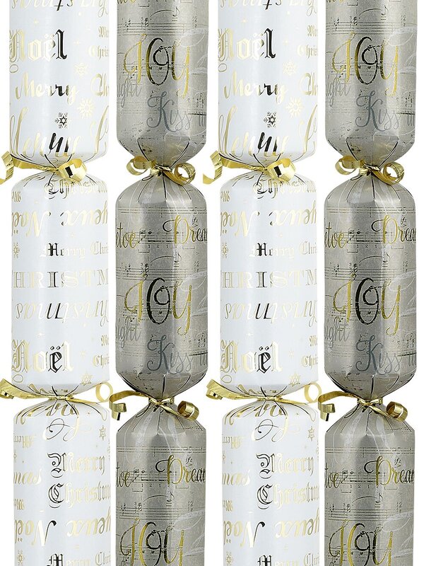 50x Sheet Music & Script Text Christmas Bon Bons (Crackers) | Multi Size Pack