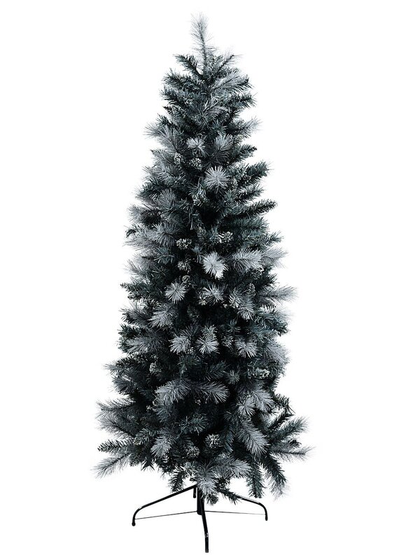 2.3m Gray River Arctic Artificial Christmas Tree | 1028 Grey & White Tips