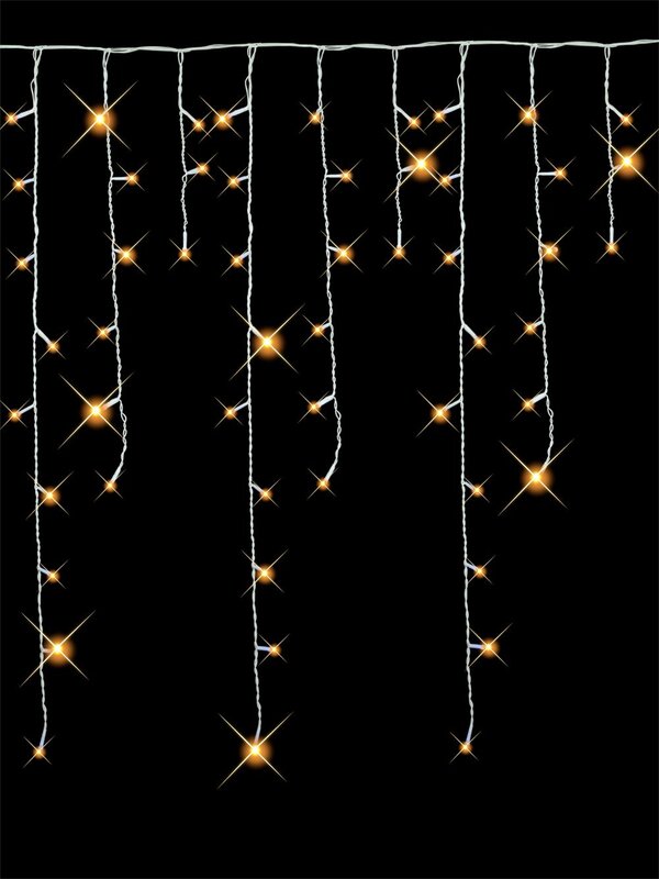 420 Warm White LED Icicle Light - 10m