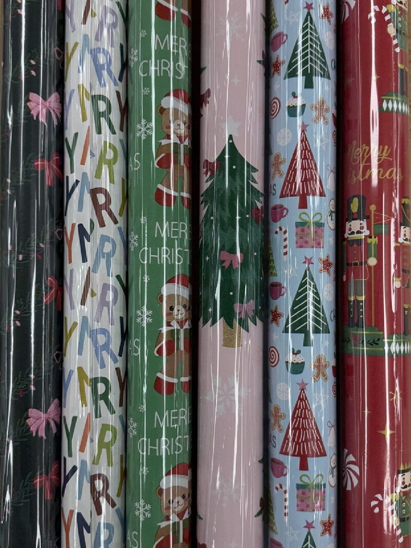 Assorted Whimsical Joy Christmas Gift Wrapping Paper | 5m x 70cm