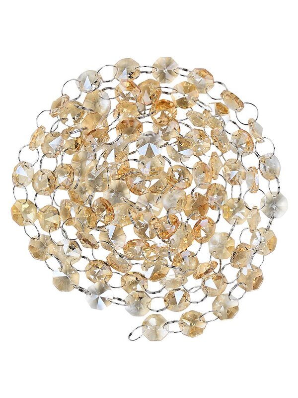 Champagne Ombre Faceted Crystal Simulant Radiant Garland | 1.8m