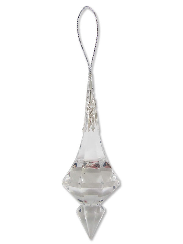 Crystal Look Diamond Shape Drop Icicles - 3 x 18cm