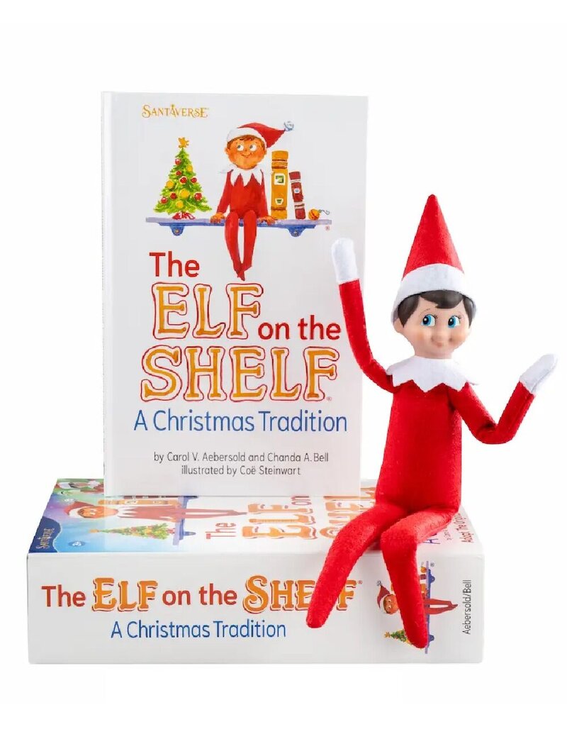 Official The Elf On The Shelf Boy Box Set | Extra Posing Wired Scout Elf & Book