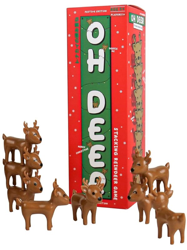 Oh Deer! Stacking Reindeer Game | 15 Piece Festive Balancing Challenge