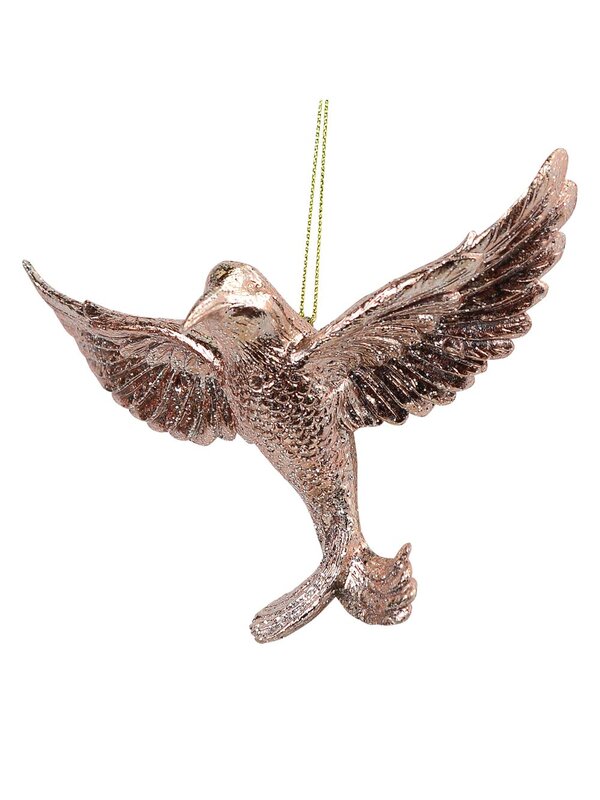 Pink Hummingbird Hanging Ornament - 13cm