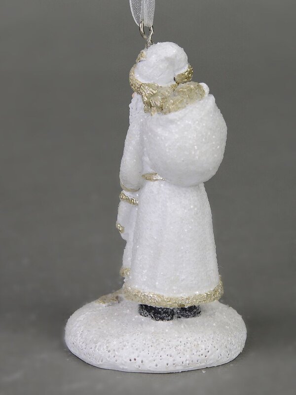 Traditional Father Christmas with Sack of Gifts, Hanging Ornament - 70mm