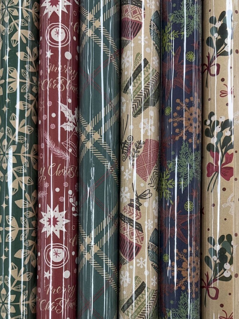 Assorted Heritage Mix Christmas Gift Wrapping Paper | 5m x 70cm