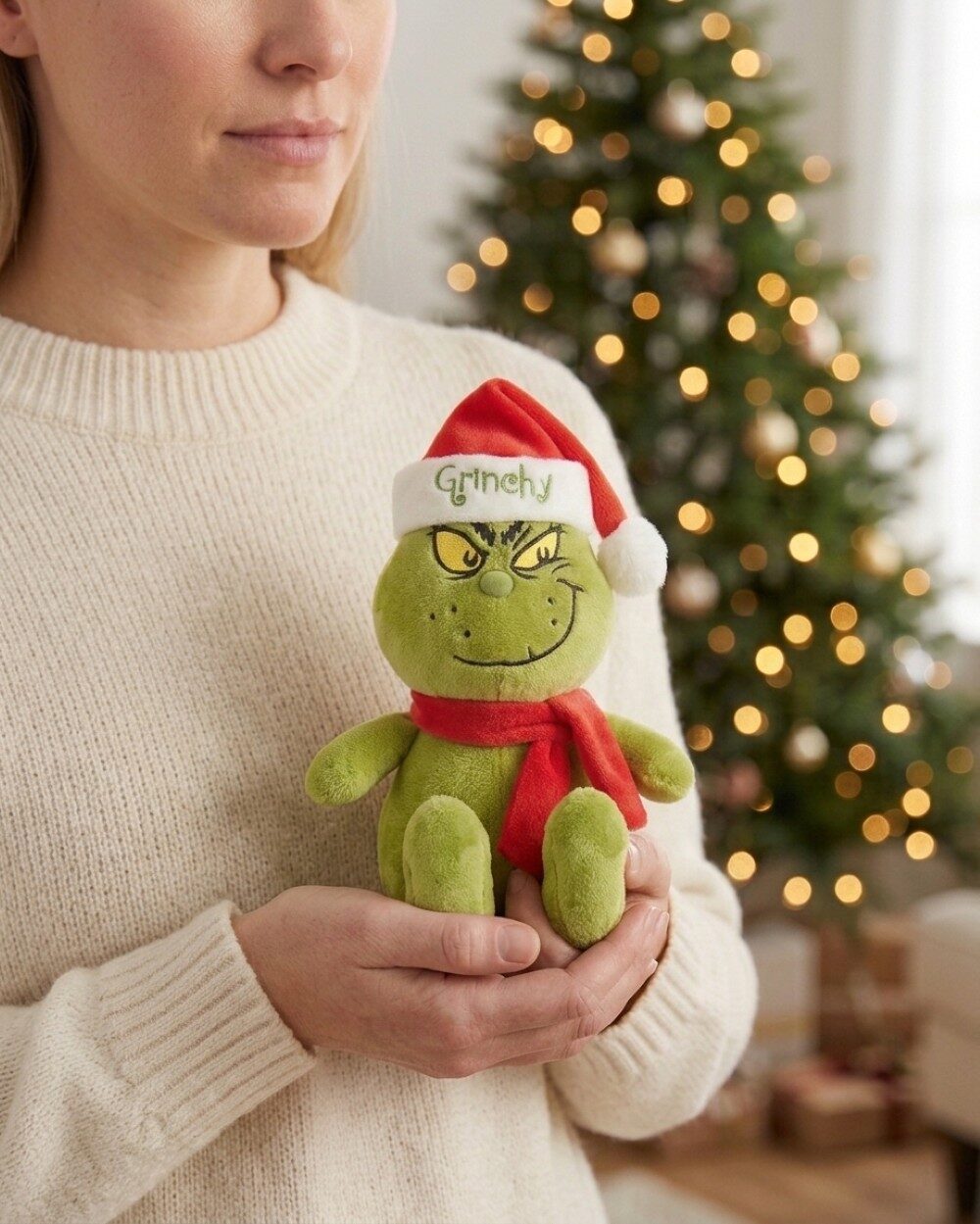 Official Dr. Seuss Grinchy Sitting Plush Toy With Mischievous Smirk  | 20cm — image 3