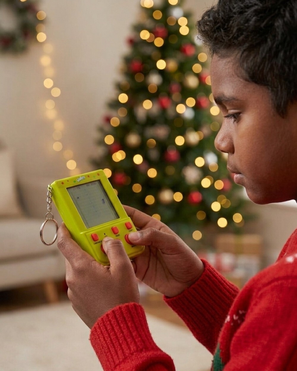 Official Dr. Seuss The Grinch Keyring Arcade Game | Portable Handheld Console — image 3