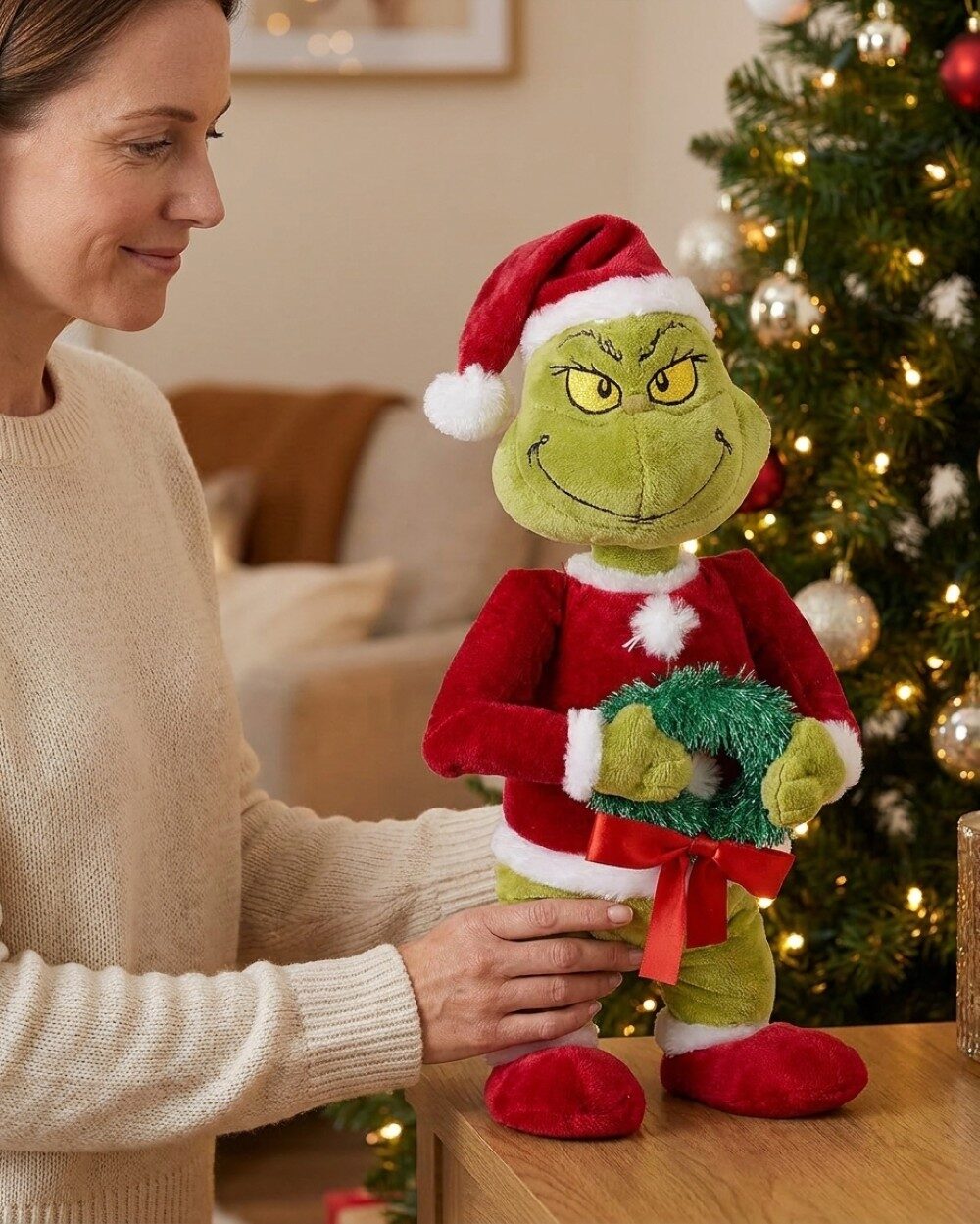 Official Dr. Seuss The Grinch Walking Musical Plush Animation | 33cm — image 3