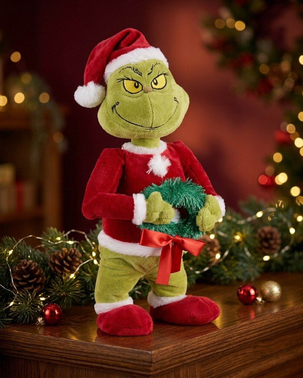 Official Dr. Seuss The Grinch Walking Musical Plush Animation | 33cm — image 2