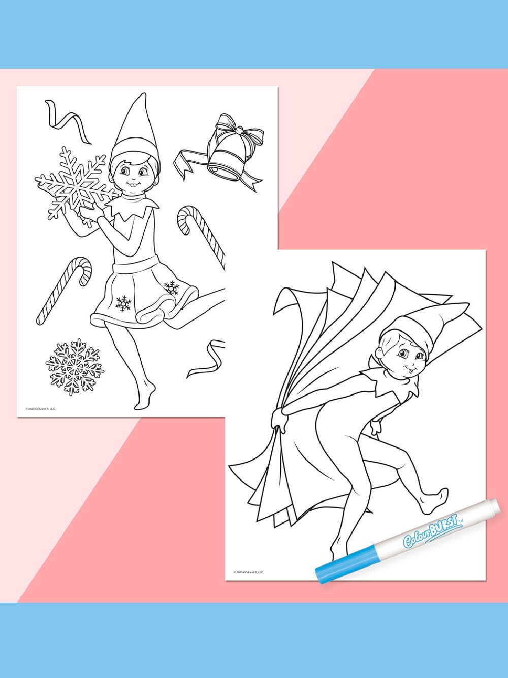 Official Elf On The Shelf Mess-Free ColourBurst Book | INKredibles Magic Ink Set — image 4