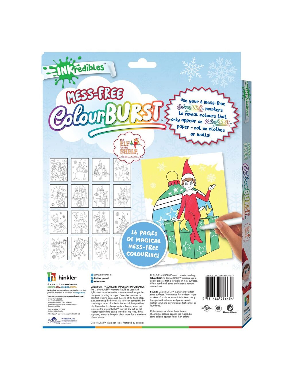 Official Elf On The Shelf Mess-Free ColourBurst Book | INKredibles Magic Ink Set — image 5