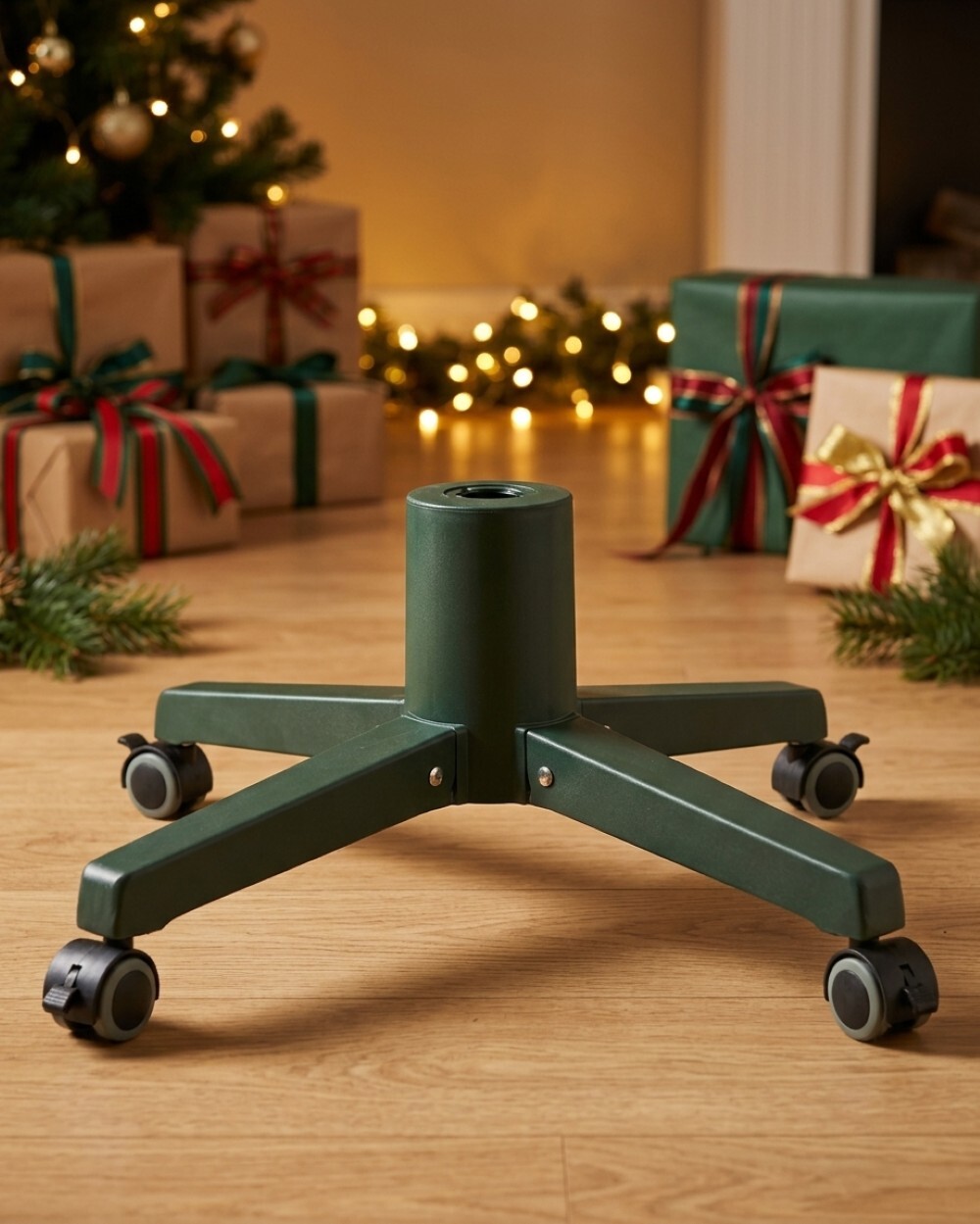Universal Mobile Artificial Tree Stand On Wheels | Fits 19mm-32mm Poles — image 2