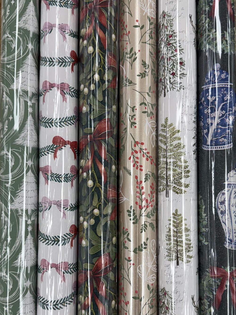 Assorted Botanical Mix Christmas Gift Wrapping Paper | 5m x 70cm