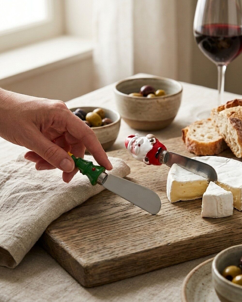 Assorted Christmas Cheese Knife Spreader | 12cm Santa Or Tree — image 4