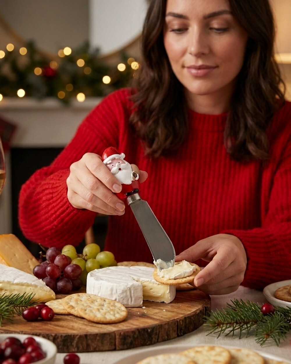 Assorted Christmas Cheese Knife Spreader | 12cm Santa Or Tree — image 3