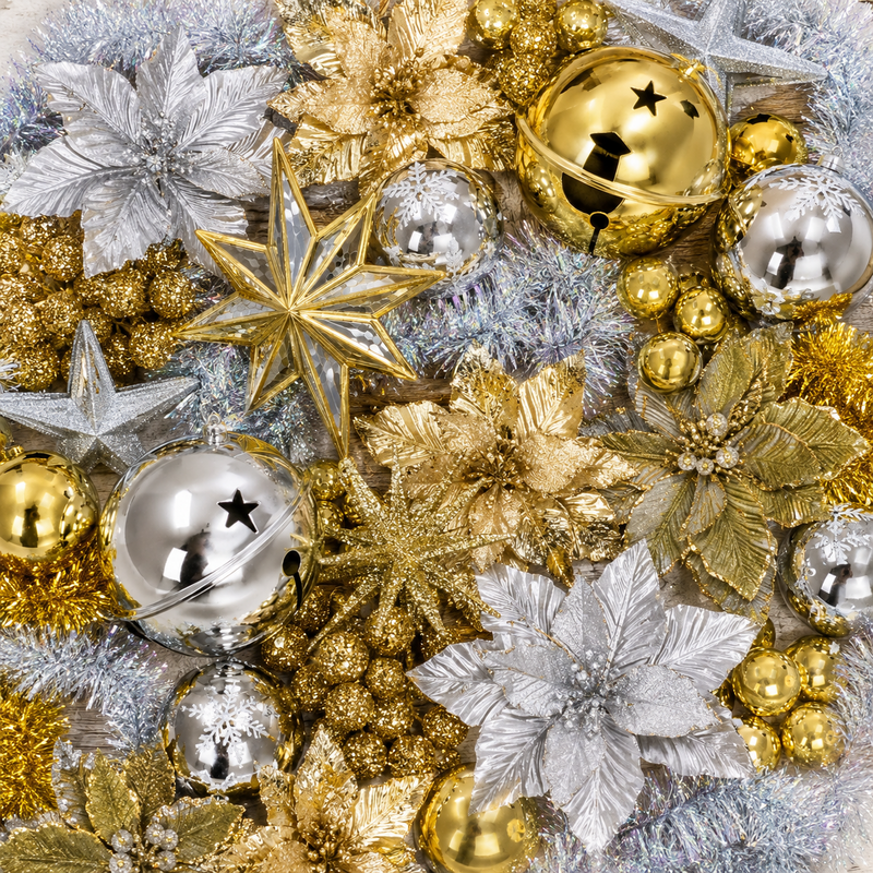 Want to create a Luxe Golds & Silvers themed tree?